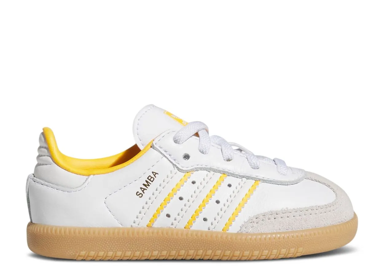 Adidas Samba OG Crystal White Cloud White Crew Yellow (TD)