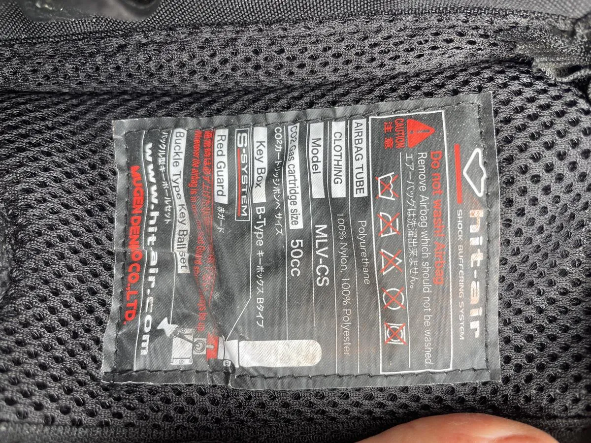 Air bag hit hair taille small
