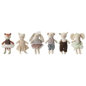 Bloomingville - Mini-jouets en peluche, multicolores (lot de 6)