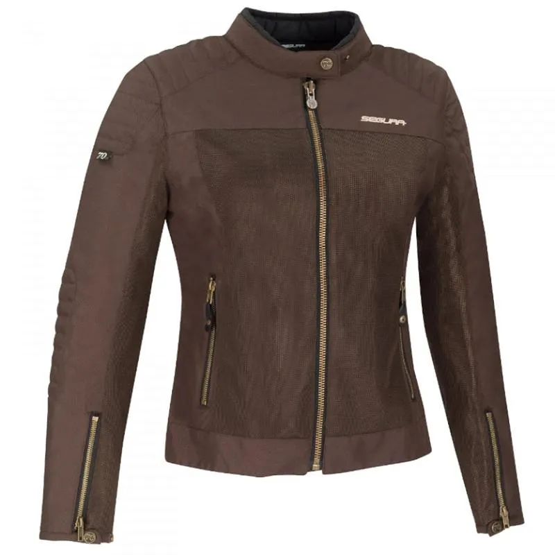 Blouson LADY OSKAR SEGURA MARRON - MAXXESS.FR, Blouson moto textile