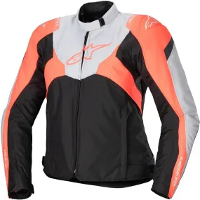 Blouson STELLA T-JAWS V4 WP ALPINESTARS noir/gris/corail - MAXXESS.FR, Blouson moto textile
