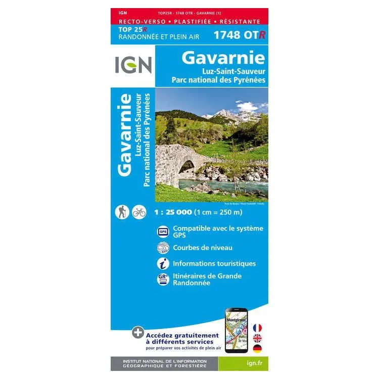 Carte 1748OTR Gavarnie/Luz-Saint-Sauveur