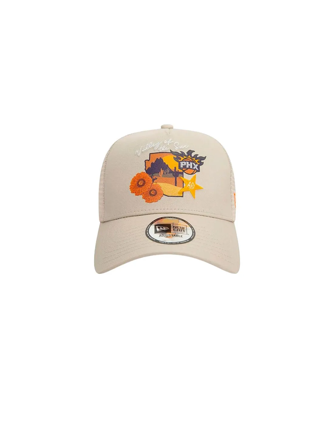 Casquette New Era NBA Team Logo Phoenix Suns Trucker Homme Brown