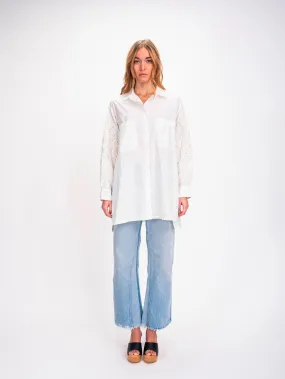 Chemise blanche brodée Ogaan