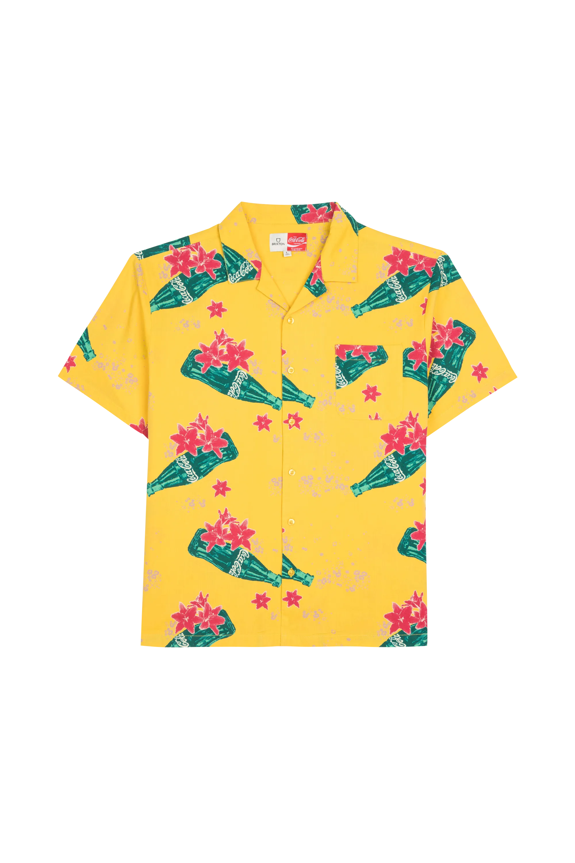Chemise - Brixton X Coca Cola Jaune Brixton - Homme | Citadium