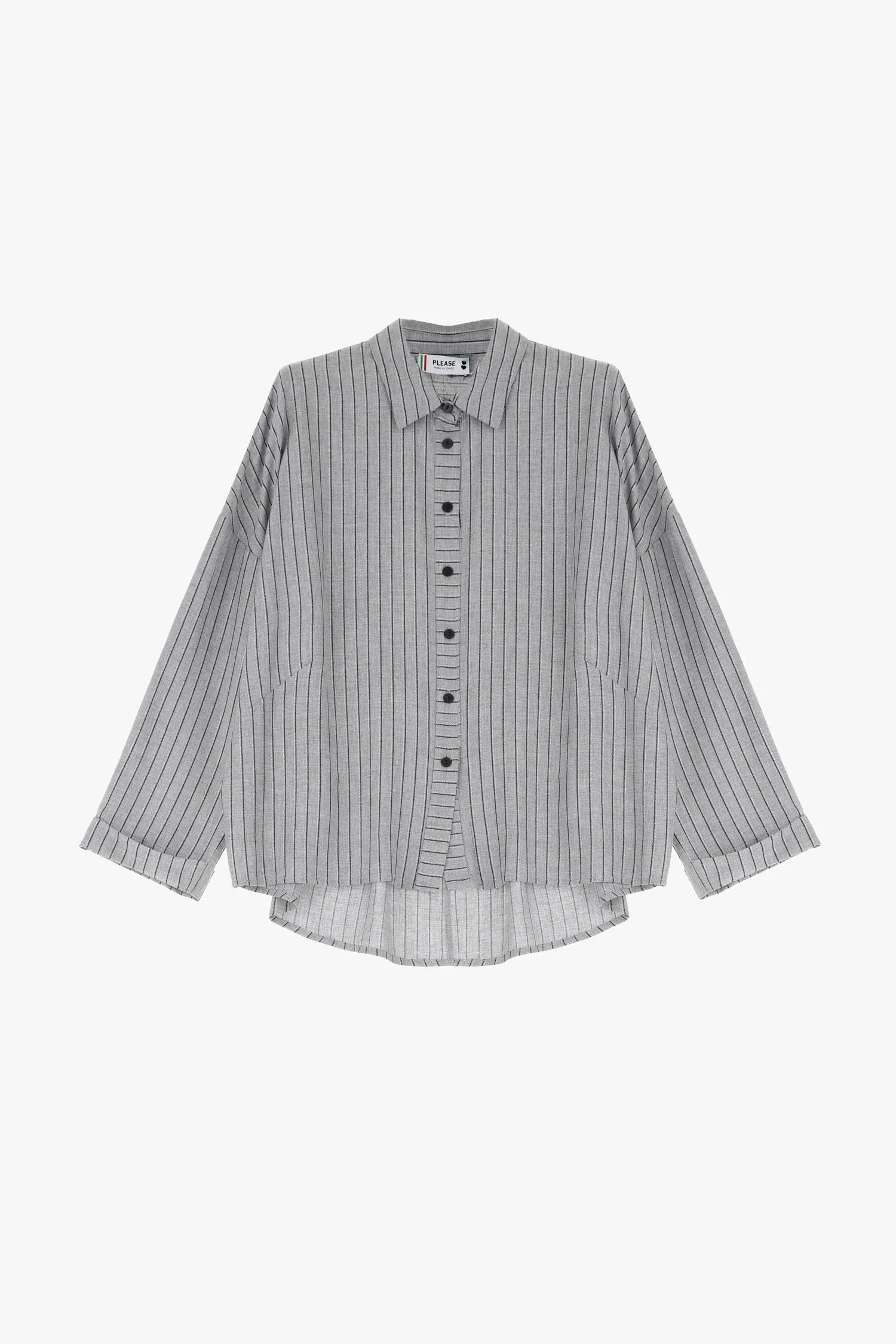 Chemise à rayures avec col classique