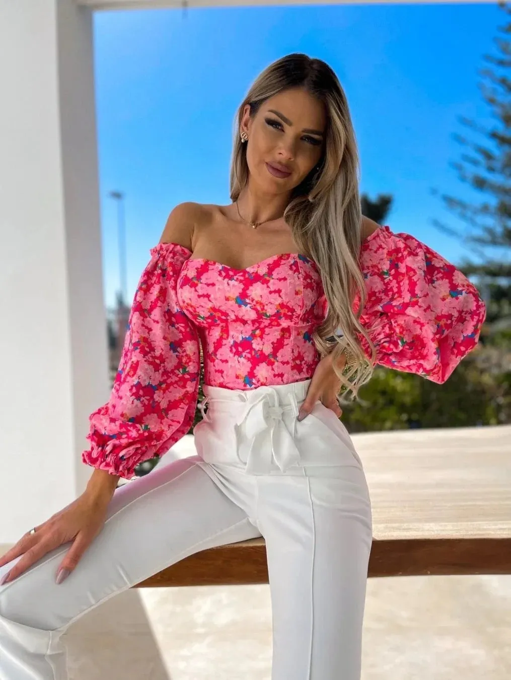 Chemisier à fleurs Springtime Bloom Blouse