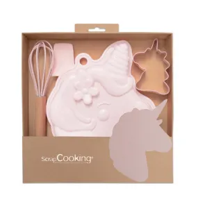 Coffret pâtisserie Licorne - 4 ustensiles