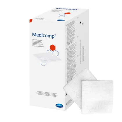 Compresses non tissées stériles Medicomp 10 x 10 cm (boite de 200)