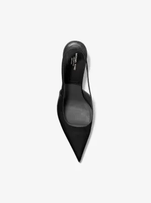 Escarpin Emma en cuir avec bride arrière