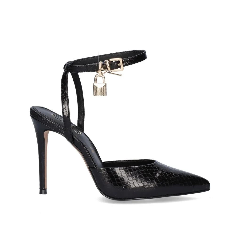 ESCARPIN JESSICA-673 NOIR SNAKE