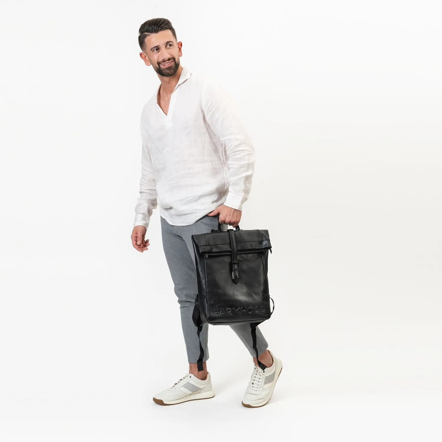 Farmhood Memphis Sac à dos Cuir 41 cm Compartiment pour ordinateur portable