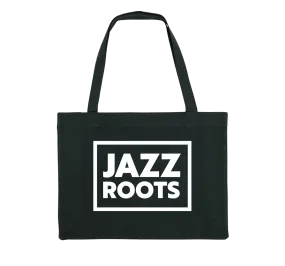 JAZZ ROOTS Logo Black Big Shopping Bag