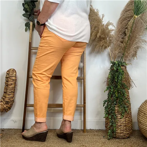 Jean Voggo Orange 7/8eme - Bleu Clair