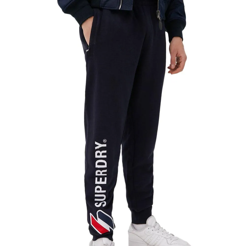 Jogging Marine Homme Superdry Applique