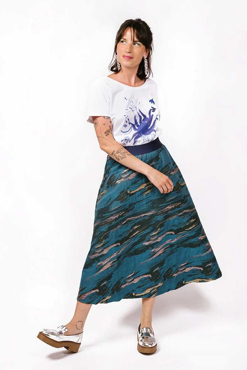 Jupe ample Jazz jacquard Fossile