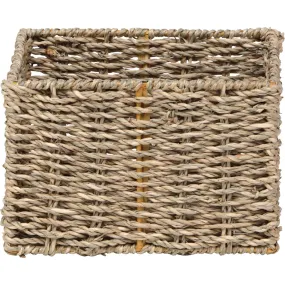 Panière rectangulaire végétale naturelle 18x12x15cm 