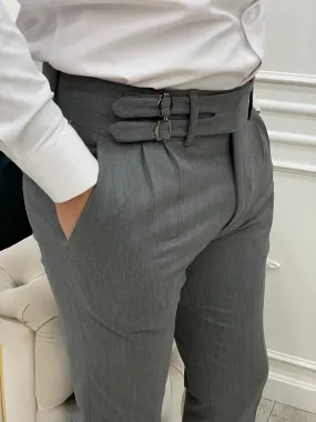 Pantalon à boucle Gris Parez