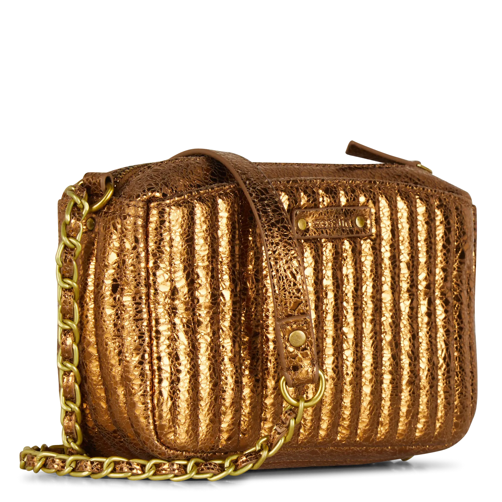 PETIT SAC BANDOULIèRE EN CUIR VELOURS DIVINOU - SESSUN pour FEMME | Printemps