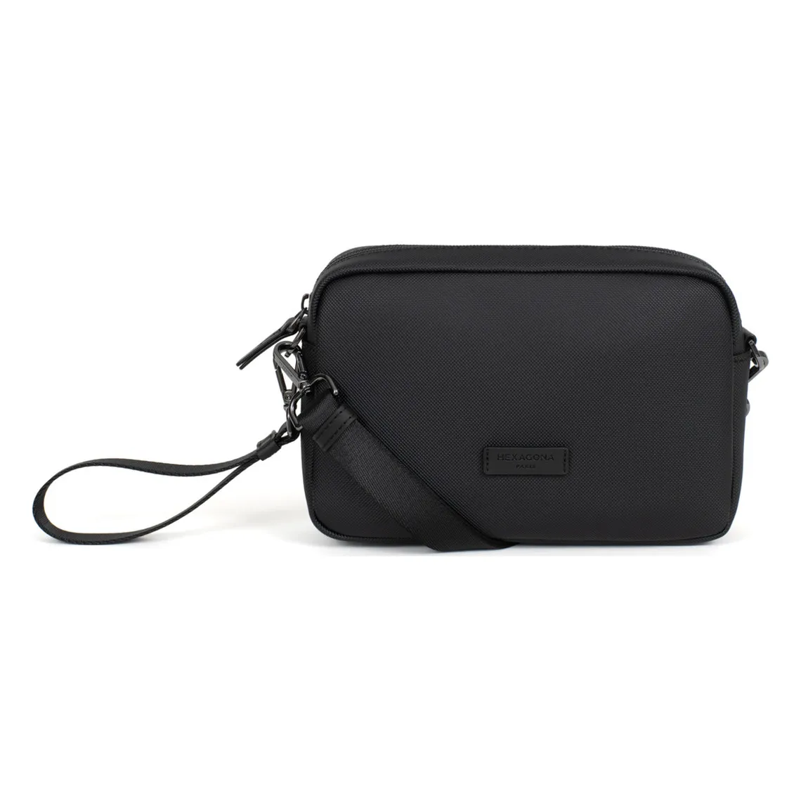 Pochette dragonne noir - Noir - Hero Hexagona - Pochette & Sacoche Homme sur MenCorner