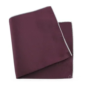 Pochette soie, Melanconia, ourlet blanc