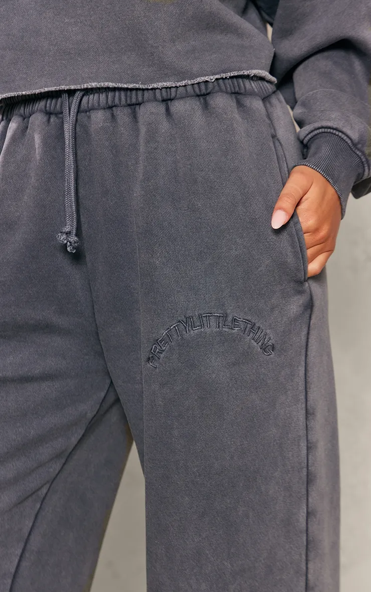 PRETTYLITTLETHING Tall Jogging large bleu ardoise à cordons ajustables