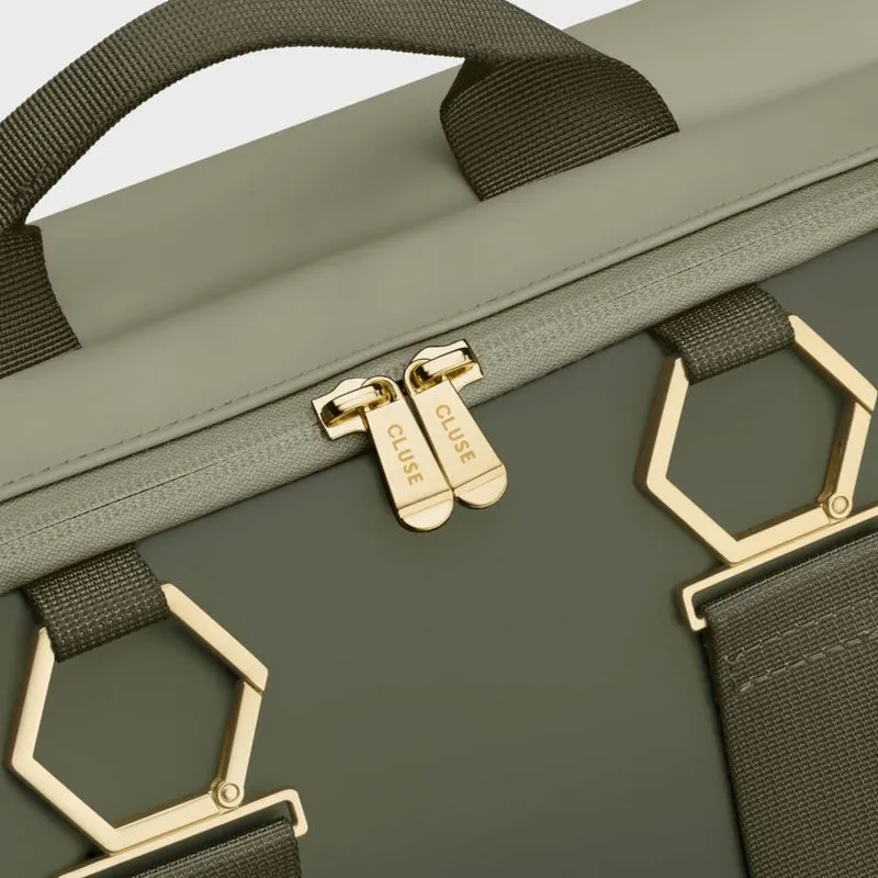 Sac à dos Cluse Le Réversible 15.6" 38 cm Light Green Olive, Gold - Vert