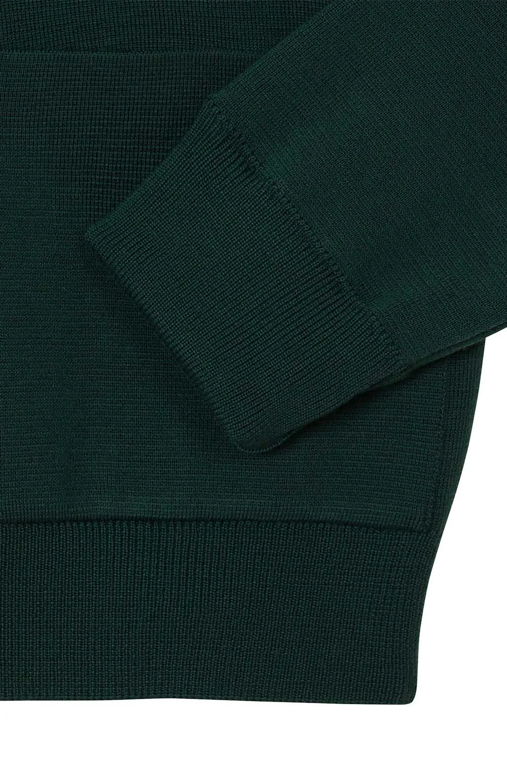 Sweat milano vert en laine mérinos Le Minor x Oi Polloi