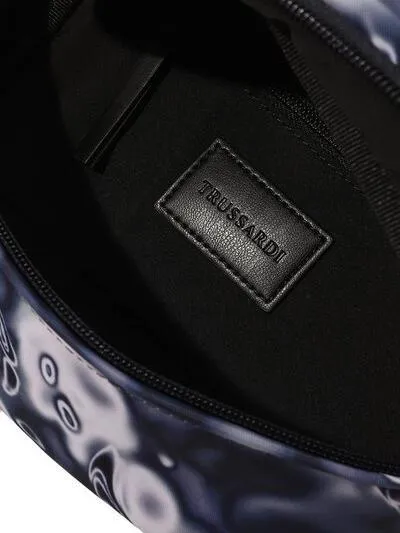 Trussardi Evin Pochette En Nylon Fan.heatmap Bleu - Achetez À Prix Outlet!